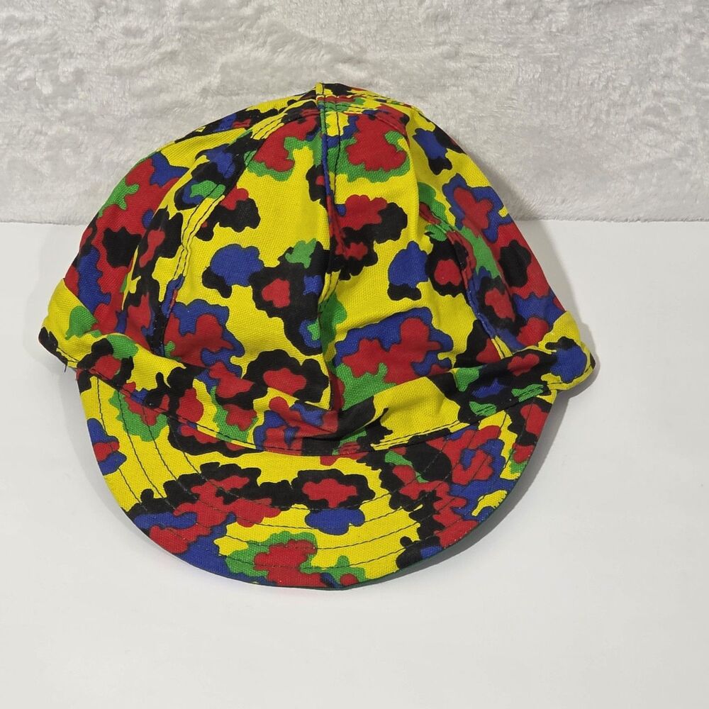 Vintage Kromer Camo Hat 7 3/8 Made USA Colorful Hunting Cap 59cm